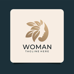 Beauty woman luxury spa logo vector. Logo can be used for icon, brand, identity, floral, salon, and hair