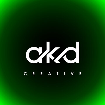 AKD Letter Initial Logo Design Template Vector Illustration