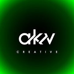 AKV Letter Initial Logo Design Template Vector Illustration
