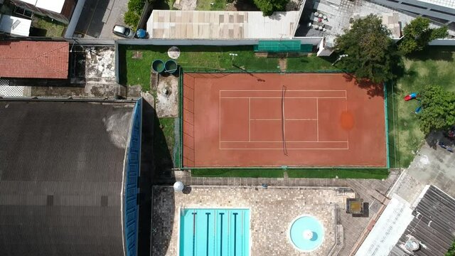 vista aerea de Quadra de Tenis 