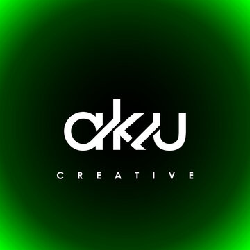 AKU Letter Initial Logo Design Template Vector Illustration