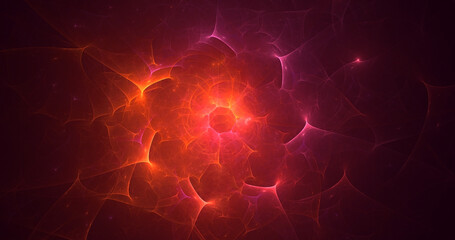 3D rendering abstract fractal business background