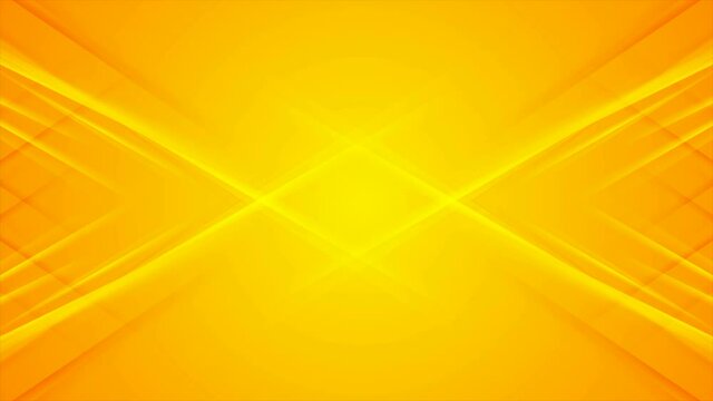 Bright orange shiny glossy geometric lines abstract motion background. Seamless looping. Video animation Ultra HD 4K 3840x2160