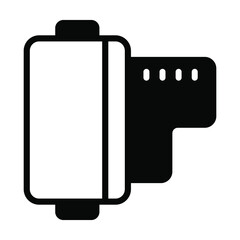 filmstrip vector Icon-  Black style high quality vector illustration.