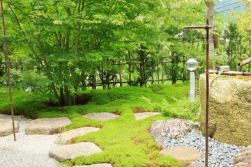 正寿院の庭の風鈴　京都宇治田原町
