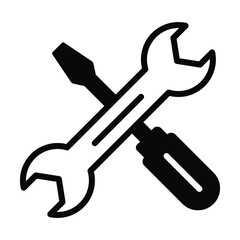 Tools vector Icon-  Black style high quality vector illustration.