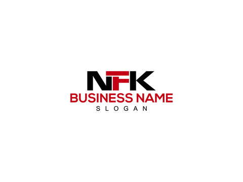Letter NFK Logo Icon Vector Image Design For Company or Business