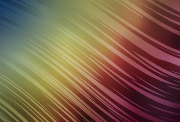 Obraz premium Light Green, Red vector glossy abstract layout.
