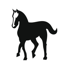 horse logo design vector template