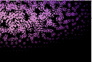 Dark Purple vector background with abstract forms.