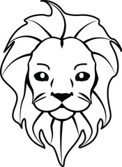 Cute Lion Cub Vector Illustration Clip Art