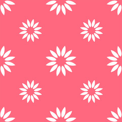 Floral background. On a pink background. Vector design. Wallpaper, background, textiles.