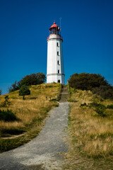 Fototapeta na wymiar Der Leuchtturm Dornbusch auf Hiddensee.