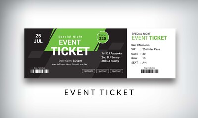 Event Ticket Vector Template17