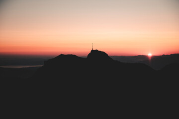 Schweizer Sonnenuntergang