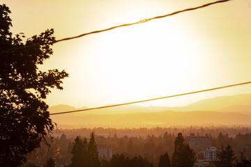 sunrise in the mountains