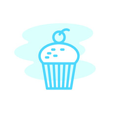 Illustration Vector Graphic of Cupcake icon