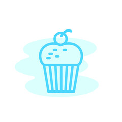 Illustration Vector Graphic of Cupcake icon