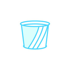 Illustration Vector graphic of disposable cup icon. Fit for coffee, drink, takeaway etc.