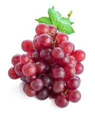 grapes isolated on over white background