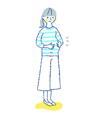 妊娠中の若い女性