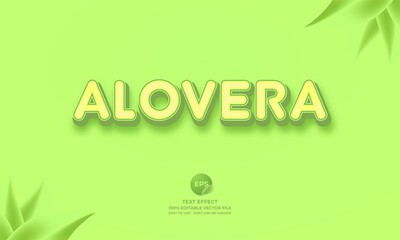 Alovera editable text effect