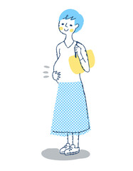 妊娠中の若い女性