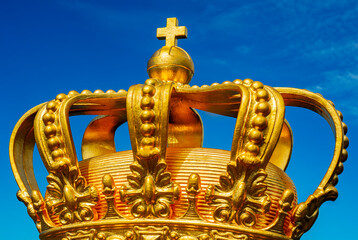 Fototapeta na wymiar Crown on Skeppsholmsbron, Stockholm