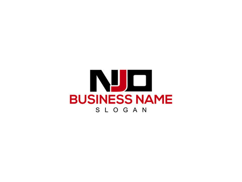 Letter NJO Logo Icon Vector Image Design For Company or Business