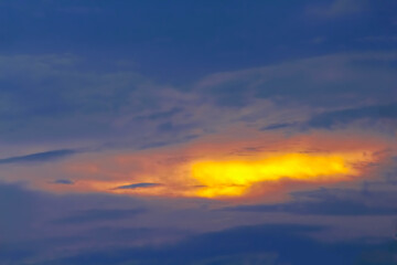 Landscape sky clouds background while sunset in the evening