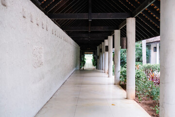 walkway in hotel