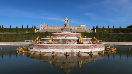Jardins du château de Versailles, bassin et fontaine de Latone (France)