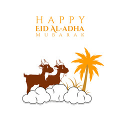Eid al-Adha greeting template design