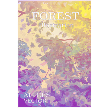 Vector illustration of summer nature
