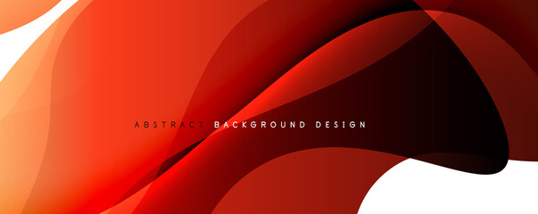 Trendy simple fluid color gradient abstract background with dynamic wave line effect. Vector Illustration For Wallpaper, Banner, Background, Card, Book Illustration, landing page