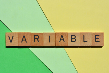 Variable, word
