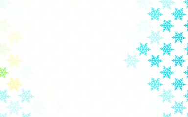 Light Blue, Yellow vector texture in birthday style.