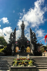 Bali, Indonesia (08/2020): Exterior of Bajra Sandhi Monument is a monument to the struggles of the Balinese people throughout history, located in Denpasar Bali Indonesia