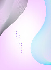 Abstract wave design background B