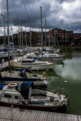 Marina at Preston Dock, Lancashire, UK