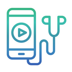 Online Education and Elearning gradient icon