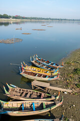 boat in lake scene