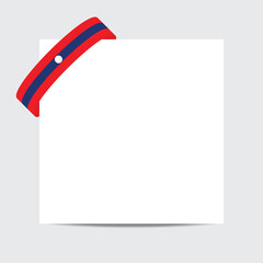 Laos  flag.  Laos patriotic banner with space for text. Happy Laos 
 Independent Day. Template of greeting card.