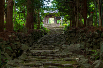 山口防府阿弥陀寺の石段