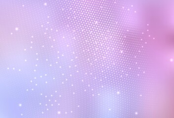 Light Purple, Pink vector Blurred decorative design in abstract style with bubbles.