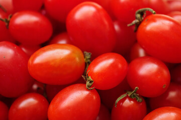 Red ripe organic tomato background