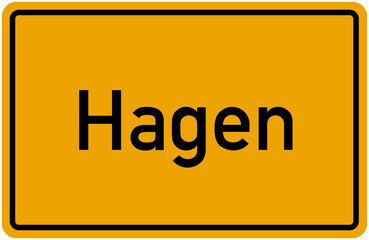 Village Sign Of Hagen