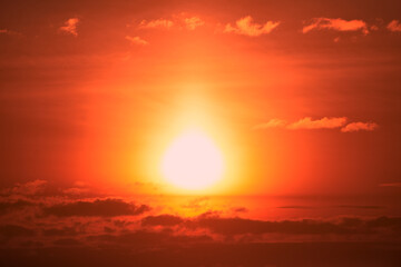 Dramatic sunset. Abstract nature background.