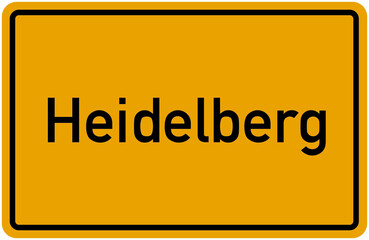 Village Sign Of Heidelberg