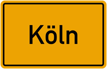 Village Sign Of Köln